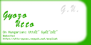 gyozo utto business card